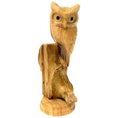 Owl on Driftwood Statue